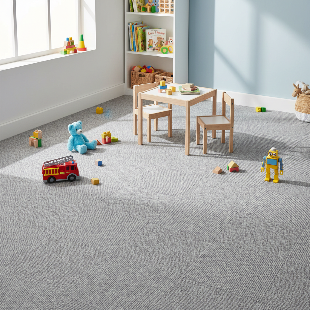 Peel and Stick Carpet Tiles Removable DIY Flooring UK