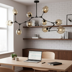 Nordic Glass Pendant Light for Bedroom & Dining