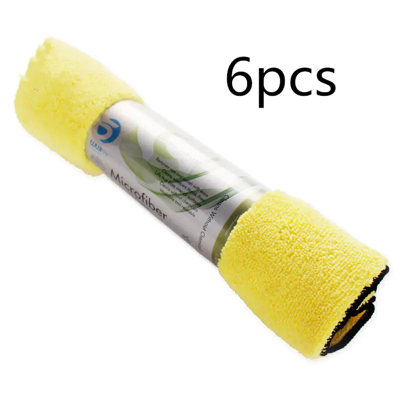 WUJI Microfiber Car Cleaning Towel for Auto Care