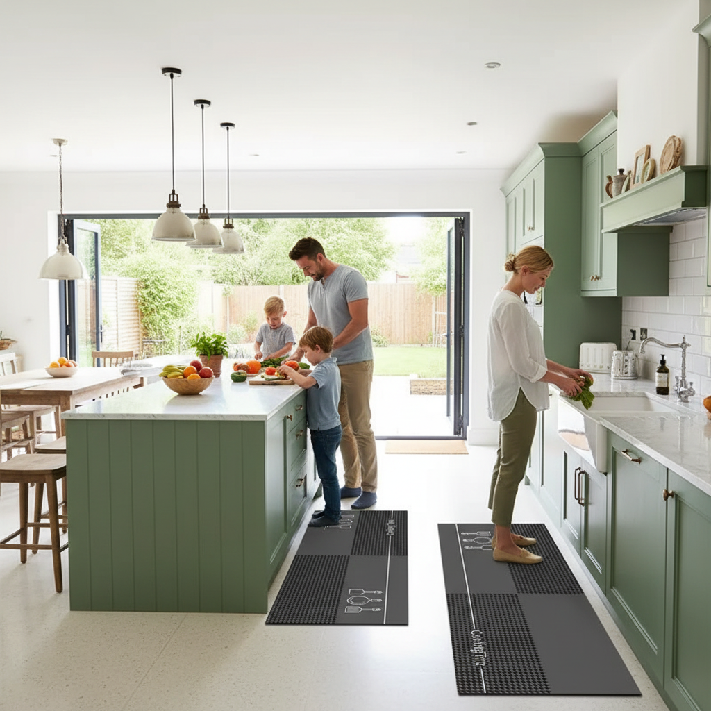 Absorbent Non-Slip Kitchen Floor Mat for Home