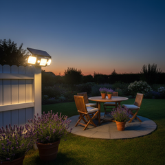 3 Head Solar Motion Sensor Garden Lights 1200LM Outdoor Security Light