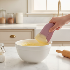 Zapcart Silicone Kitchen Scraper For Home Cooks Non Scratch Pot Cleaning Tool Gentle Flexible Edge