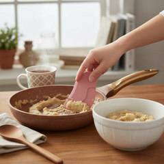Zapcart Silicone Kitchen Scraper For Home Cooks Non Scratch Pot Cleaning Tool Gentle Flexible Edge