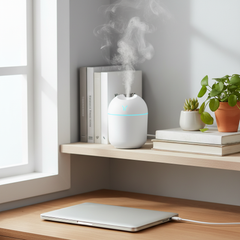 Mini USB Aroma Humidifier – Portable Desktop Mist Diffuser & Air Purifier