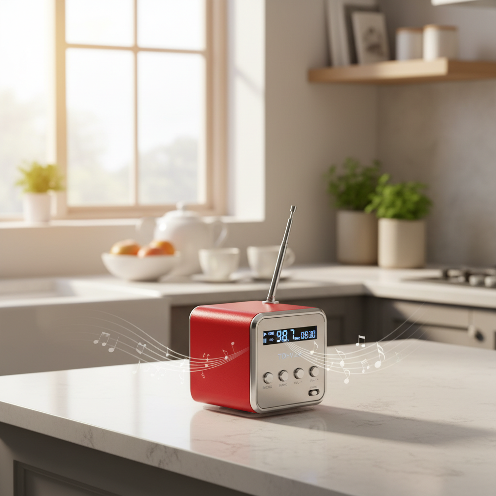 TD-V26 Mini Portable Digital FM Radio & Bluetooth Speaker