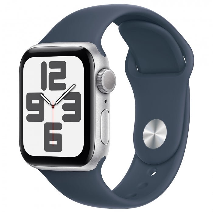 Refurbished Apple Watch SE 2022 40mm smartwatch with digital display and sleek design, by RefurbPhone.
