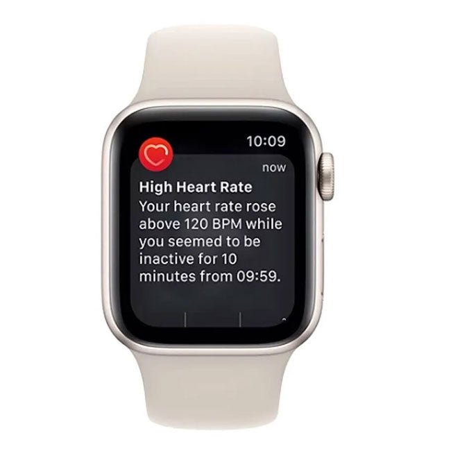 Refurbished Apple Watch SE 2022 40mm smartwatch by RefurbPhone with digital display and sleek design.