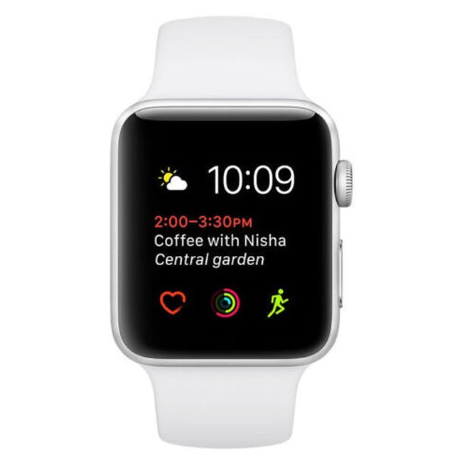 Refurbished Apple Watch Series 5 40mm smartwatch with 4G connectivity and digital display.