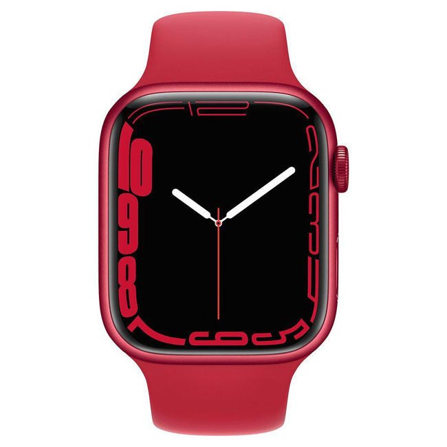 Refurbished Apple Watch Series 7 45mm Cellular smartwatch with unlocked features, displayed on a wrist.
