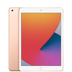 Refurbished iPad 8 (2020) 32GB Wi-Fi from RefurbPhone, showing the tablet's front with a sleek black screen and silver body.