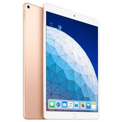 Refurbished iPad Air 3 with 256GB storage, Wi-Fi, and cellular unlocked, displayed with screen and sleek silver design.