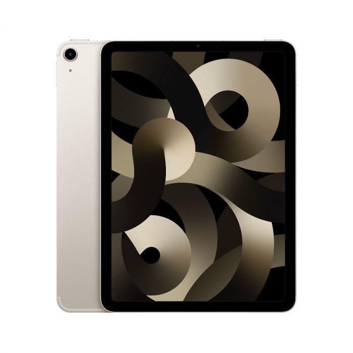 Refurbished iPad Air 5 (2022) tablet with 256GB storage and Wi-Fi, shown with its sleek screen and slim design.