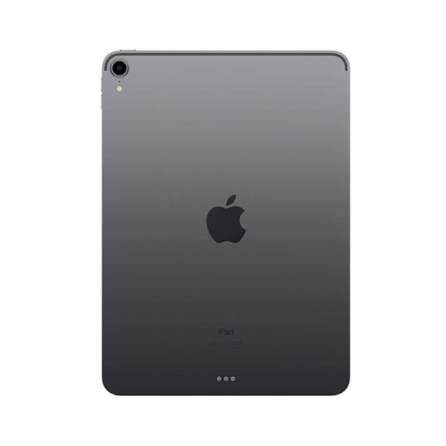 Refurbished iPad Pro 11 (2018) 256GB Wi-Fi Cellular tablet by RefurbPhone, showing the sleek screen and aluminum body.