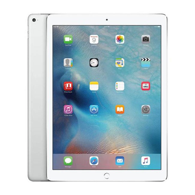 Refurbished iPad Pro 9.7 inch 2016 with 32GB Wi-Fi from RefurbPhone, showing the tablet with screen and sleek design.
