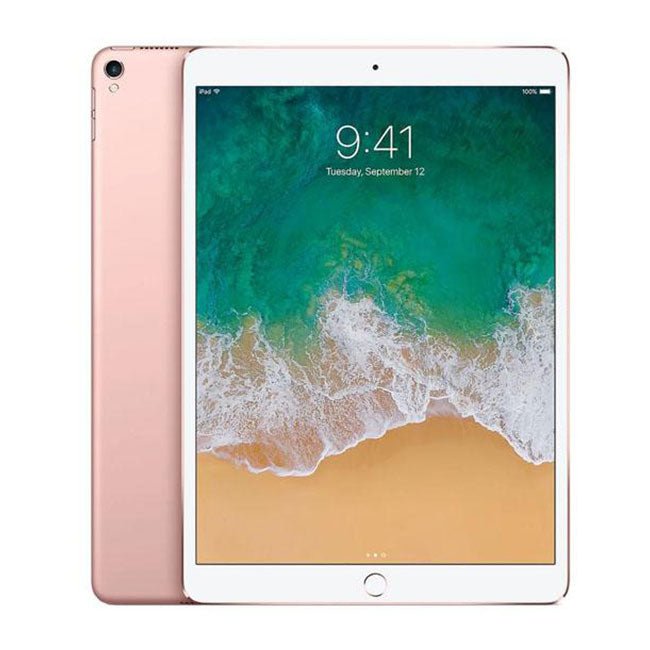 Refurbished iPad Pro 9.7-inch 2016 32GB Wi-Fi tablet by RefurbPhone showing the device with screen on and sleek design
