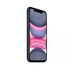 Refurbished iPhone 11 with 128GB storage, unlocked, showing the front display and sleek design of the mobile phone from RefurbPhone.
