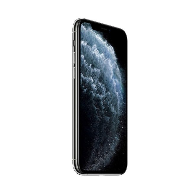 Refurbished iPhone 11 Pro with 256GB storage, unlocked, showing the front display and sleek design.