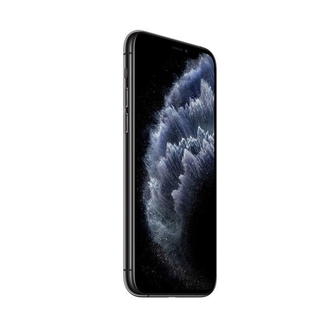 Refurbished iPhone 11 Pro with 512GB storage and unlocked feature, showing the front display with a sleek design.
