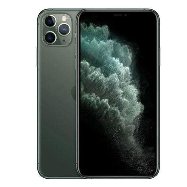 Refurbished iPhone 11 Pro Max 64GB unlocked mobile phone with triple-camera system and sleek design by RefurbPhone
