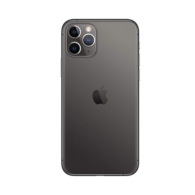 Refurbished iPhone 11 Pro Max with 64GB storage, unlocked, showing front and back views of the mobile phone.