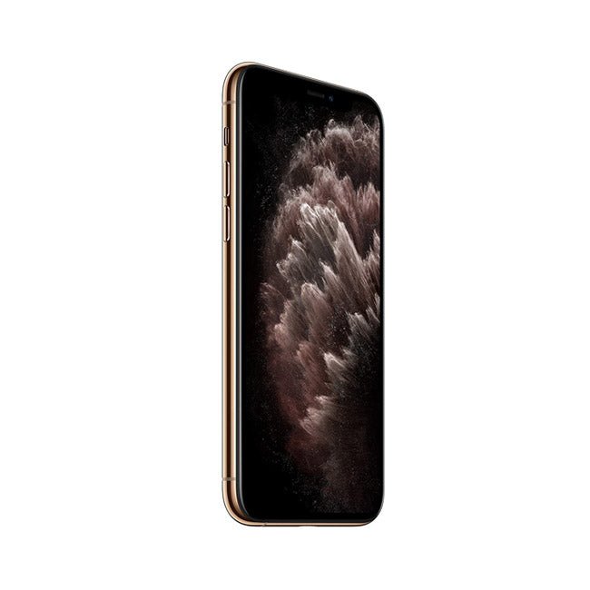 Refurbished iPhone 11 Pro Max 64GB unlocked mobile phone with a sleek display and triple-camera system from RefurbPhone.