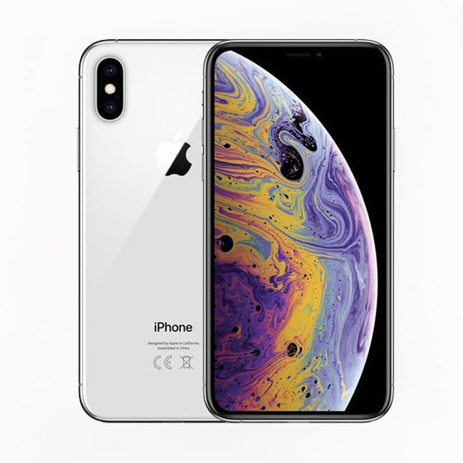 Refurbished iPhone XS Max 64GB unlocked smartphone with large display and sleek design, by RefurbPhone.