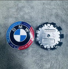 Eliteridegear BMW group 4-piece wheel center hub caps for BMW E87, E36, E46, E60, F30, F20 M3, 56/68mm diameter, car accessory