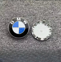 BMW Group 4-piece wheel center hub caps for BMW E87, E36, E46, E60, F30, F20 M3, featuring Eliteridegear branding.
