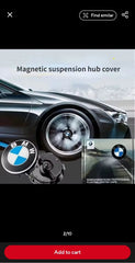 4PCS 56/68mm Floating Wheel Centre Caps for BMW 50th Anniversary – Fit E39 E46 E60 F10 F30 G20 X3 X5