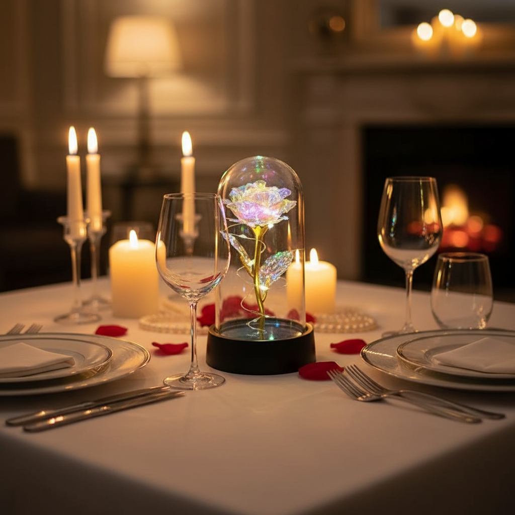 Artificial Rose LED Light – Romantic Gift for Girlfriend
