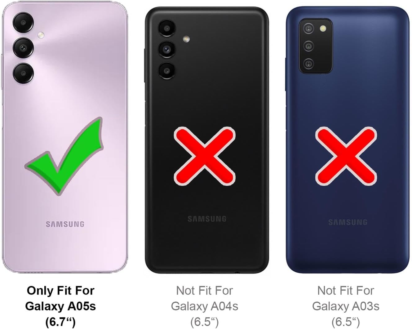 Samsung Galaxy A05S Book Flip Case by Phone Base, leather wallet-style phone case with card slots and magnetic closure.