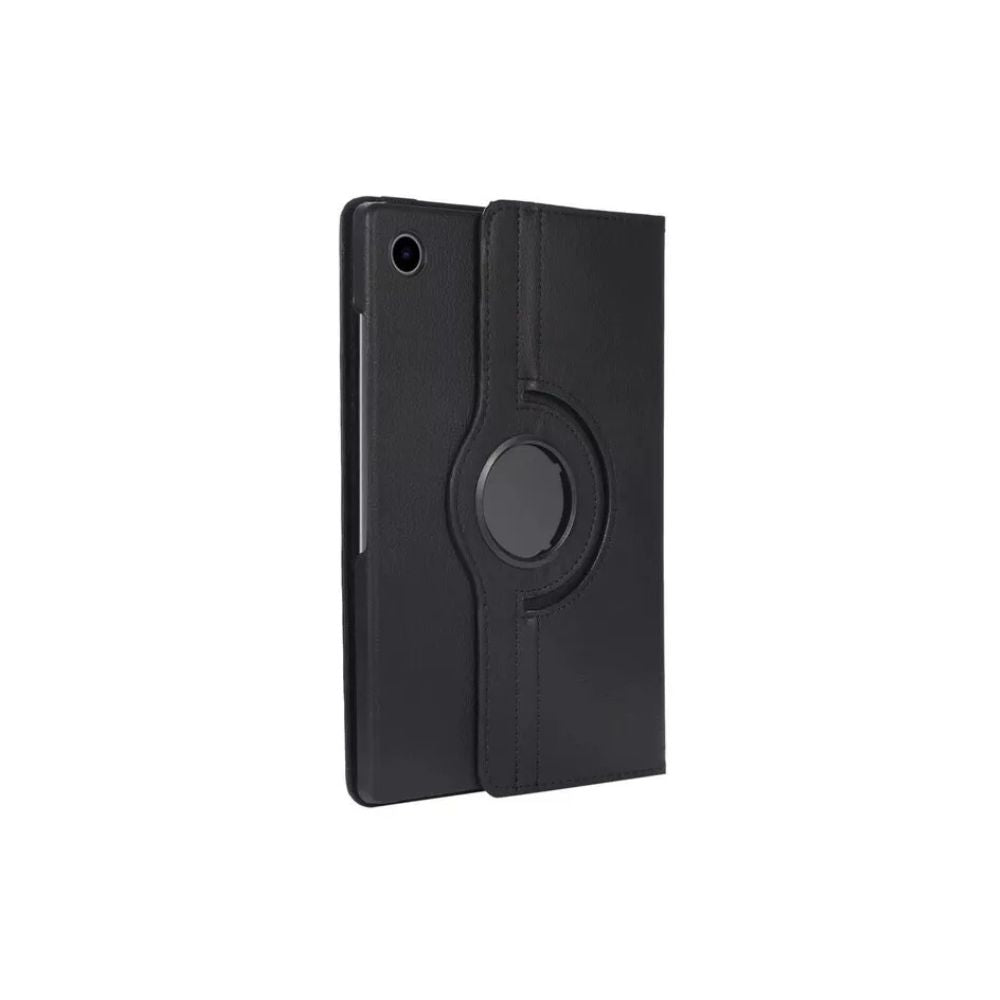 Samsung Galaxy Tab A9 Book Flip Case in black leather with wallet features, designed by Phone Base for stylish protection.