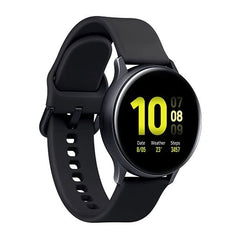 Refurbished Samsung Galaxy Watch Active 2 44mm smartwatch showing digital display and fitness tracking features.