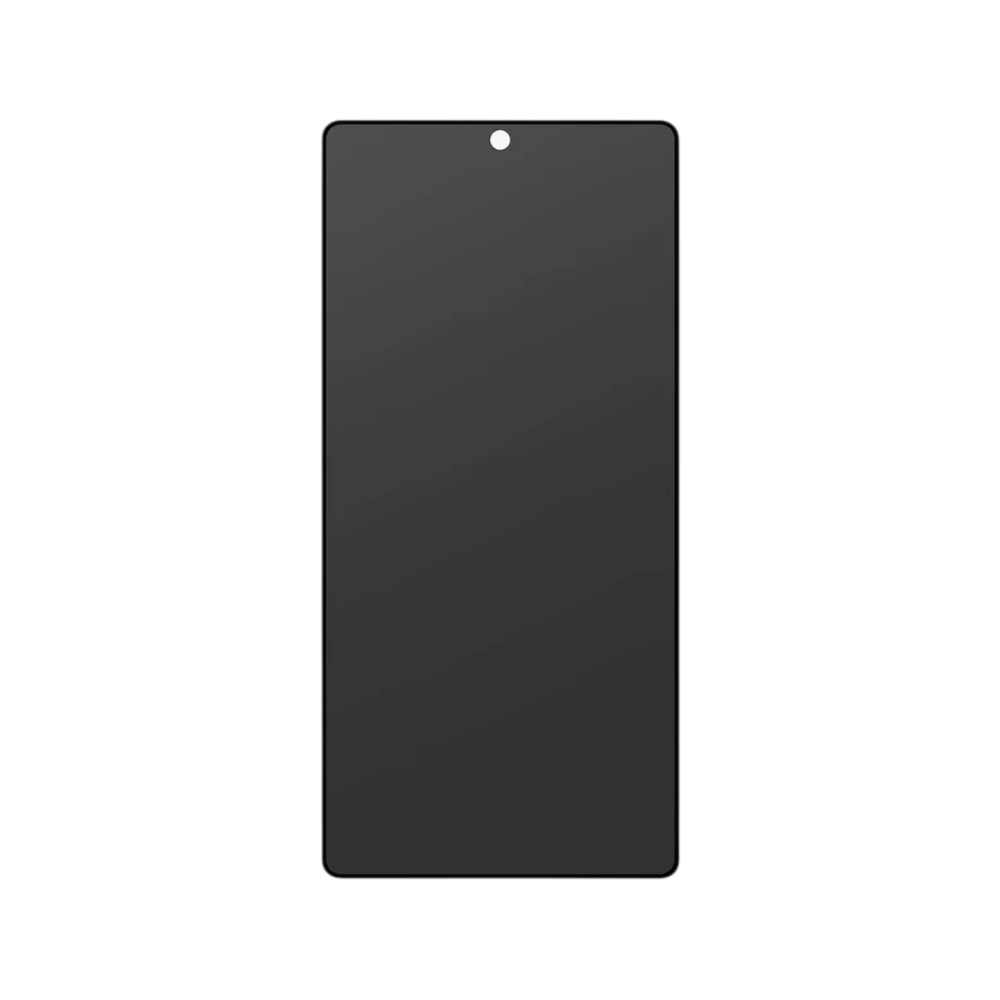 Samsung Galaxy S Series tempered glass screen protector with privacy filter, shown in a pack of two on a white background.