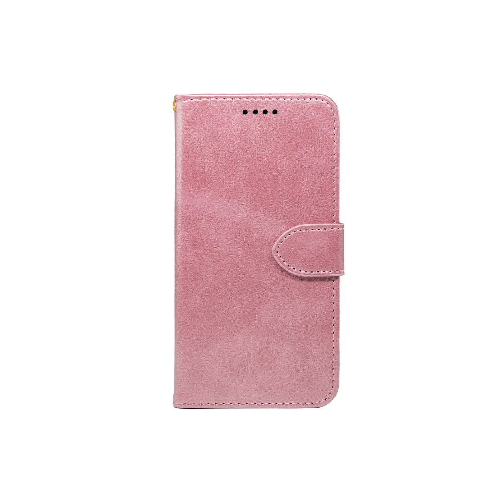 Samsung Galaxy A36/A56 Book Flip Case Leather Wallet by Phone Base, showing the black leather wallet with card slots and secure flip cover.