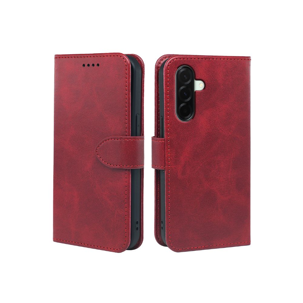 Leather wallet book case for Samsung Galaxy A36/A56 by Phone Base, featuring flip cover and card slots.