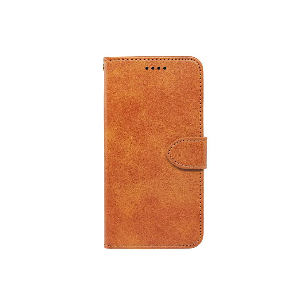 Samsung Galaxy S24 Series Book Flip Leather Wallet Case by Phone Base, showing the black leather exterior and interior card slots.