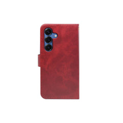 Samsung Galaxy S24 Series Book Flip Case by Phone Base with leather wallet design, showing the front cover and card slots.