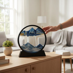 3D Sand Art Hourglass – Moving Quicksand Decoration for Home & Office