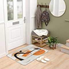Abstract Door Mat – Non-Slip & Absorbent for Home