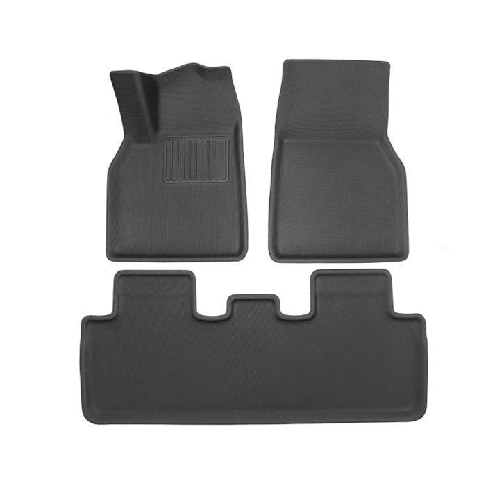 All-Weather 3D Floor Mats for Tesla Model 3 & Model Y – Custom Fit, Waterproof, Anti-Slip (3-Piece & 6-Piece Options)
