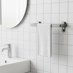 Ruithoe Suction Cup Folding Towel Rack No Drill Wall Mount For Apartment 30 40 50 cm