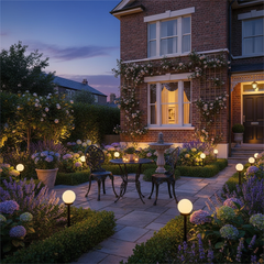 Solar Powered LED Bulb Lamp Waterproof for Outdoor Garden