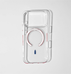 Slim Clear iPhone Air Case with Red MagSafe Ring - Gherkin Icon | The Iconic Slim