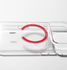 Slim Clear iPhone 17 Pro Max Case with Red MagSafe Ring - Gherkin Icon | The Iconic Slim