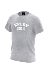 XAPE Campus Script Tee - Sports Grey