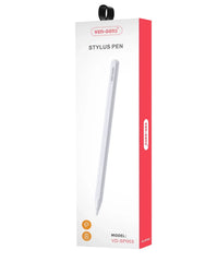 Phone Base stylus pen for iPad with palm rejection and USB-C fast charging, shown in black with a sleek design.