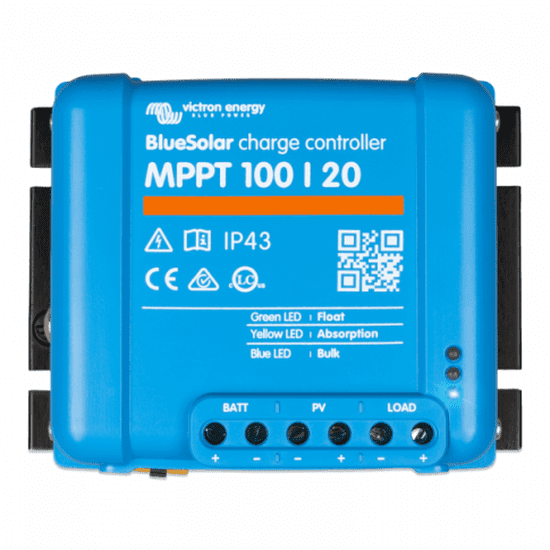 Victron Bluesolar Mppt 100/20 20a Solar Charge Controller For Solar Panels Up To 290w (12v) / 580w (24v) / 870w (36v) / 1160w (48v) Up To 100v