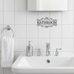 Waterproof Bathroom Wall Sticker – PVC Home Decor