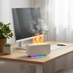 Cooskr Mini Flame Aroma Humidifier Diffuser With LED Light